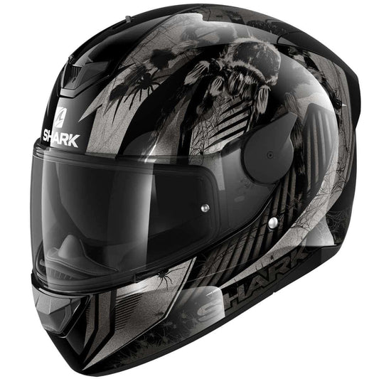Shark D-Skwal 2 Helmet Atraxx KAS - Silver - Browse our range of Helmet: Full Face - getgearedshop 