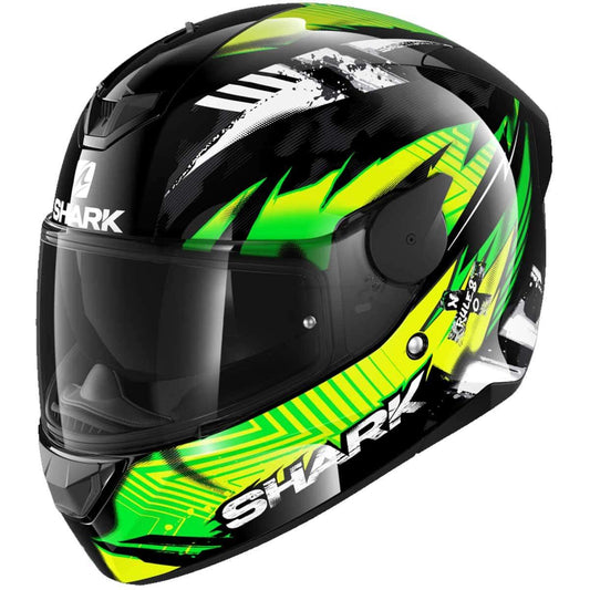 Shark D-Skwal 2 Helmet Penxa KGY - Green - Browse our range of Helmet: Full Face - getgearedshop 