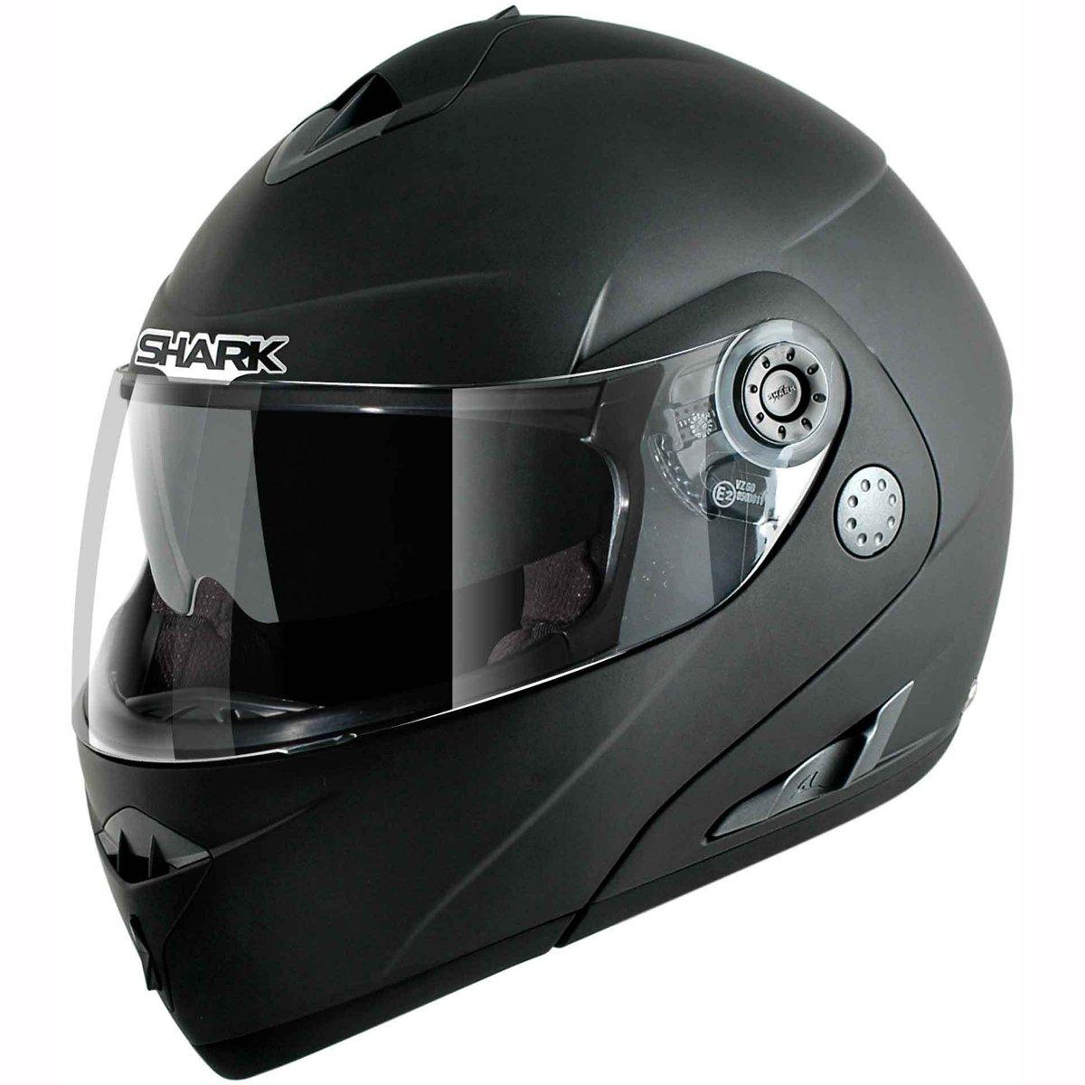 Shark Openline Prime MAT KMA PIN  - Matt Black - Browse our range of Helmet: Flip Up - getgearedshop 