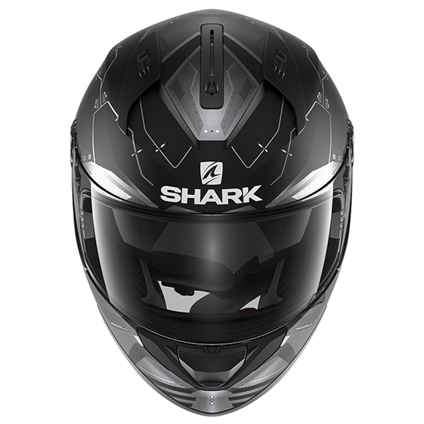 Shark Ridill 1.2 Mecca MAT KAS Helmet - Black Grey Silver - getgearedshop