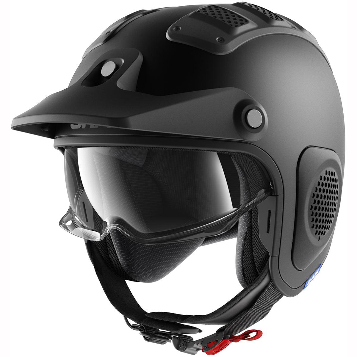 Shark X-Drak Blank Helmet MAT KMA - Matt Black - Browse our range of Helmet: Open Face - getgearedshop 