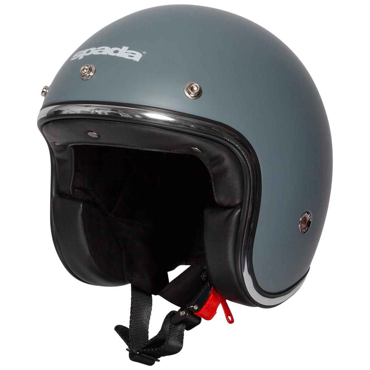 Spada Open Face Classic Helmet - Matt Grey - Browse our range of Helmet: Open Face - getgearedshop 