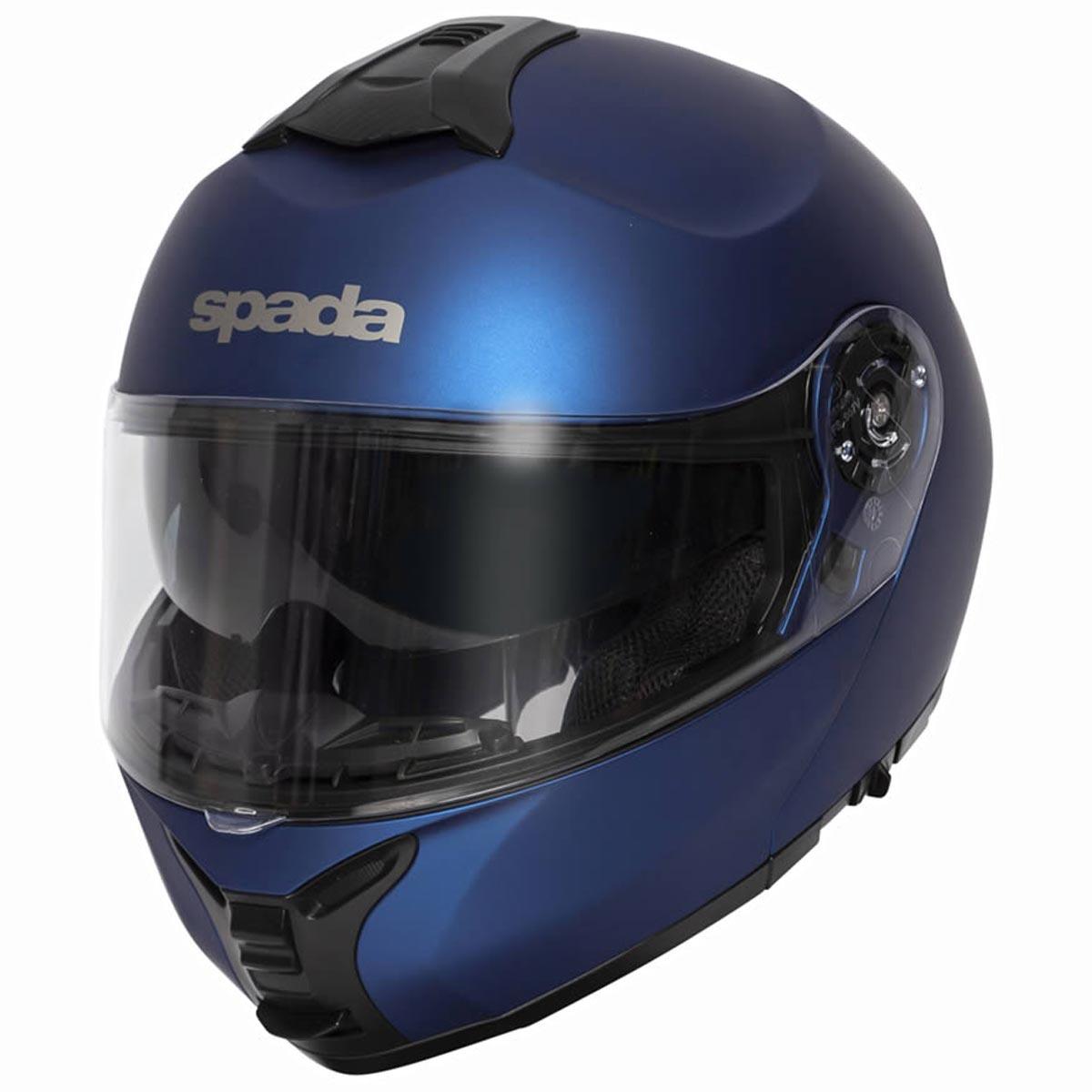 Spada Orion Flip Front Helmet - Matt Blue - Browse our range of Helmet: Flip Up - getgearedshop 