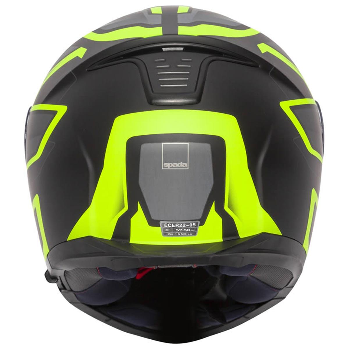 Spada Orion Slate Flip Front Helmet - Matt Black Yellow - Browse our range of Helmet: Flip Up - getgearedshop 