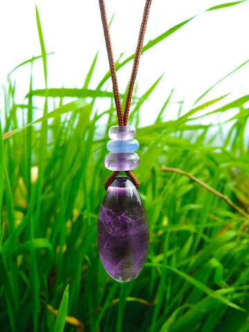 Amethyst pendant necklace