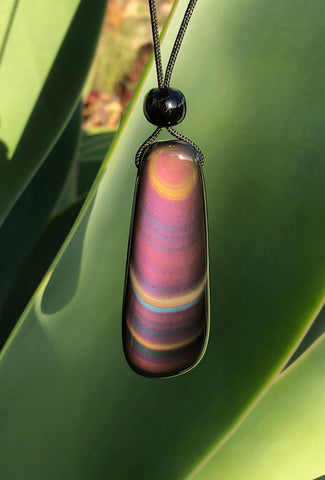 Rainbow Obsidian Pendant