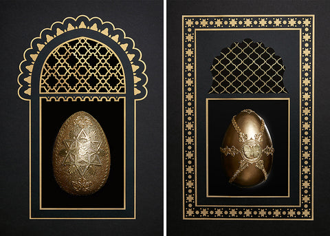 Handcrafts Paper Golden Goose and Gilded Eggs - Makerie Studio 