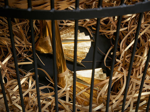 Handcrafts Paper Golden Goose and Gilded Eggs - Makerie Studio 