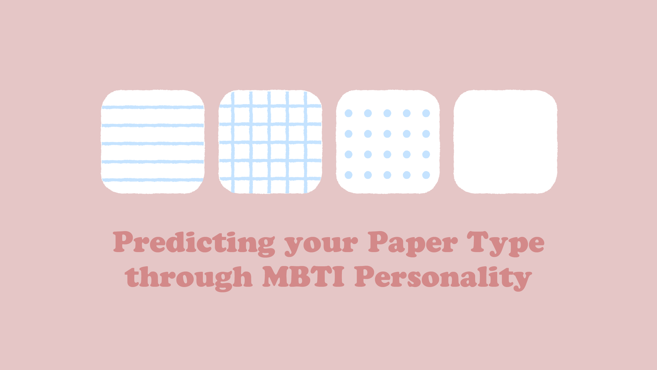 A little update on my mbti personality type