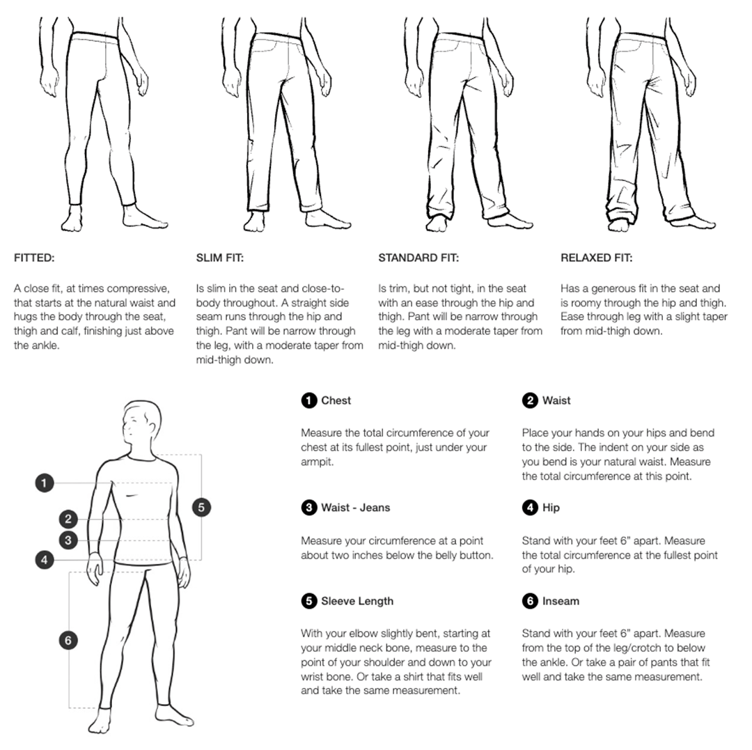 TNF Size Guide