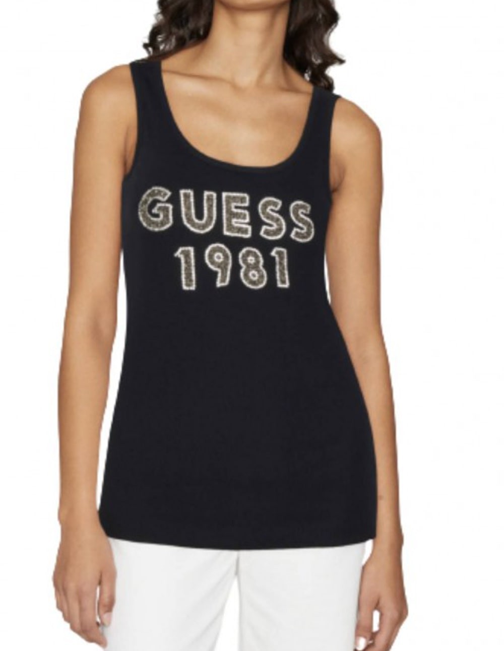 Prestigio Útil Consciente Top GUESS con Logo Negro Mujer W3RP07K1814-JBLK | Comprar Online en Capitán  Siroco – Capitan Siroco