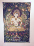 buy Tibetan thangka Vajrasattva as a good luck gift at www.explosionluck.com