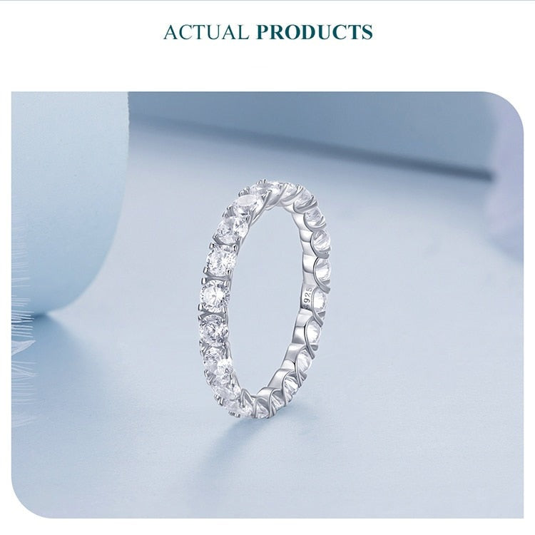 Stackable Simulated Diamond Ring