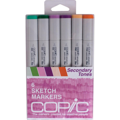 Copic Sketch Markers - Secondary Tones 6/pack