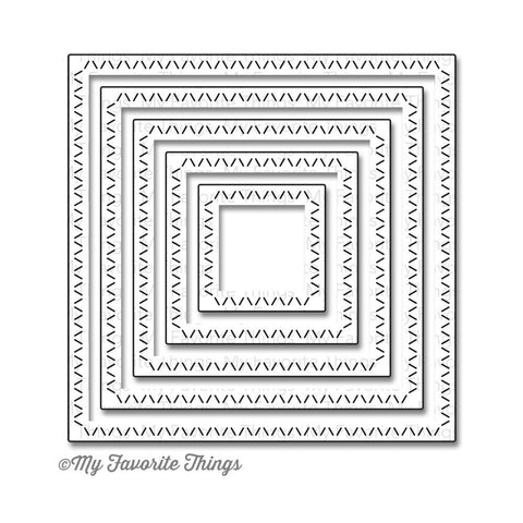 My Favorite Things Die-Namics Dies STAX Dies - Zig Zag Stitched Square