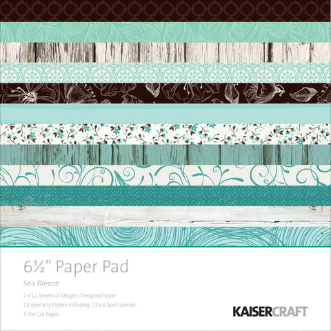 Kaisercraft Paper Pack 6.5" x 6.5" - Sea Breeze