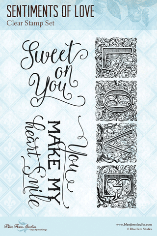 Blue Fern Studios - Stamps - Sentiments of Love
