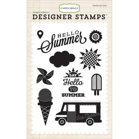 Carta Bella Echo Park Soak Up The Sun Stamp Set - 4" x 6"