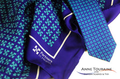 Custom logo scarves and custom logo ties by anne touraine manufacturer usa: design ideas