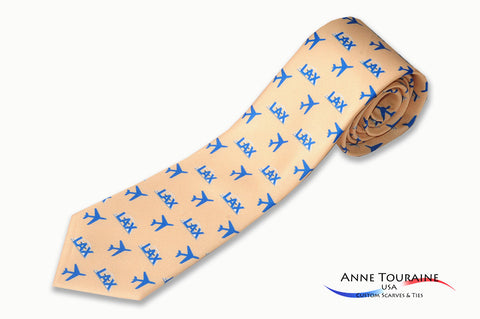 custom-made-logoed-ties-repeated-pattern-scattered-logos-yellow-anne-touraine-