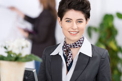 Nothing better than a nice custom made scarf or tie to complement your staff's uniform.