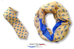 custom-scarves-ties-infinity-airlines-airports-anne-touraine-