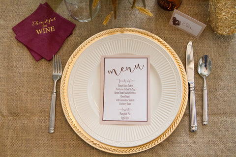 Free Thankful Thanksgiving Dinner Table Printables | Pink Poppy Party Shoppe Blog
