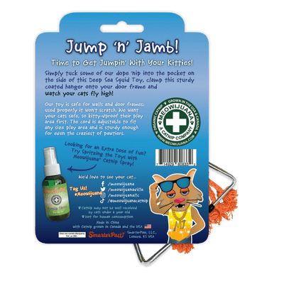 Jump 'n' Jamb - Deep Sea Squid - Refillable Catnip Swinging Toy