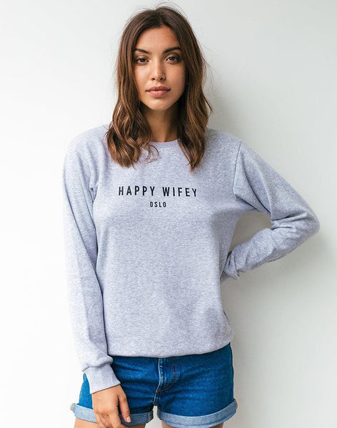 happy wifey sweatshirt