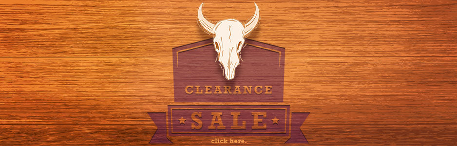 Clearance Sale - Wooden background with steer skull