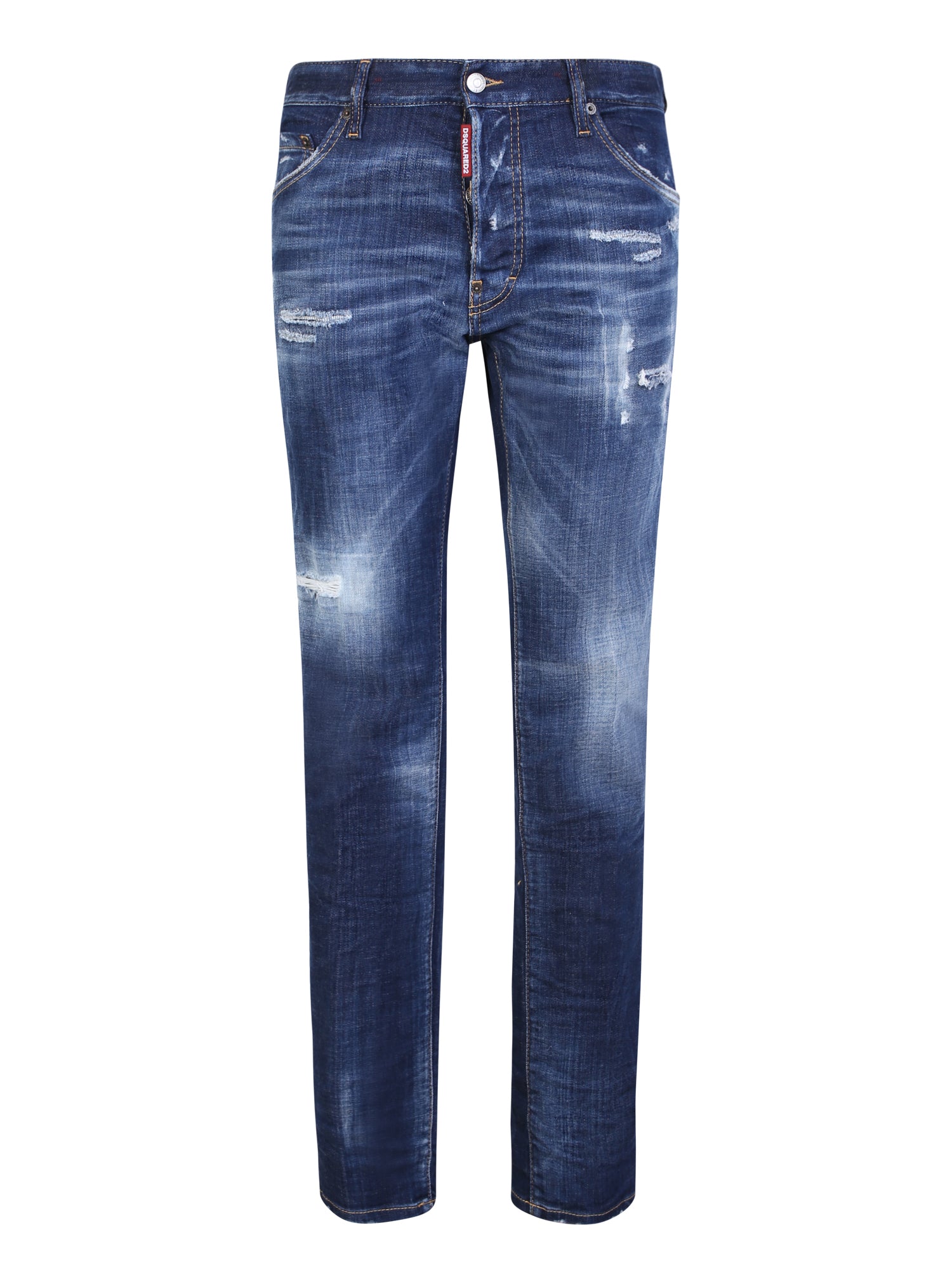 Dark Crinckle Wash Cool dark blue jeans – DELL'OGLIO