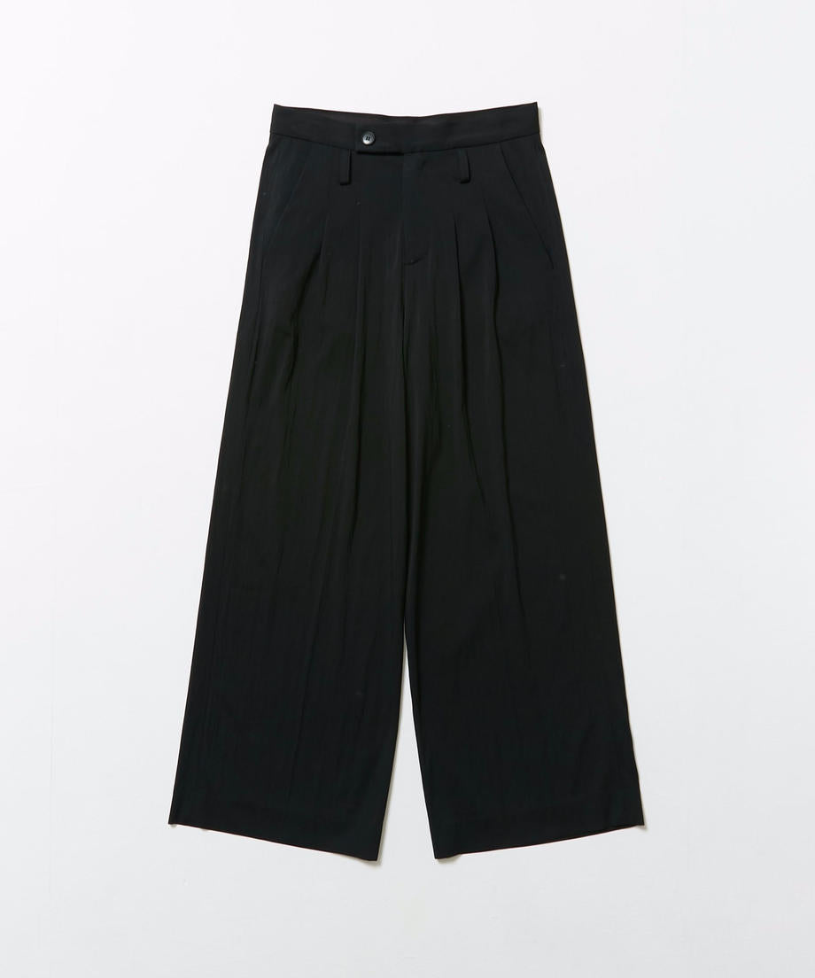 2 TUCKETD DRESS WIDE BAGGY PANTS (家具生地)-