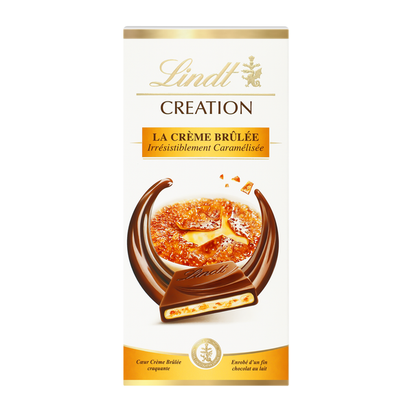 Lindt Création Tablette De Chocolat Crème Brûlée 150g épicerie Les 3 Gourmets 9356