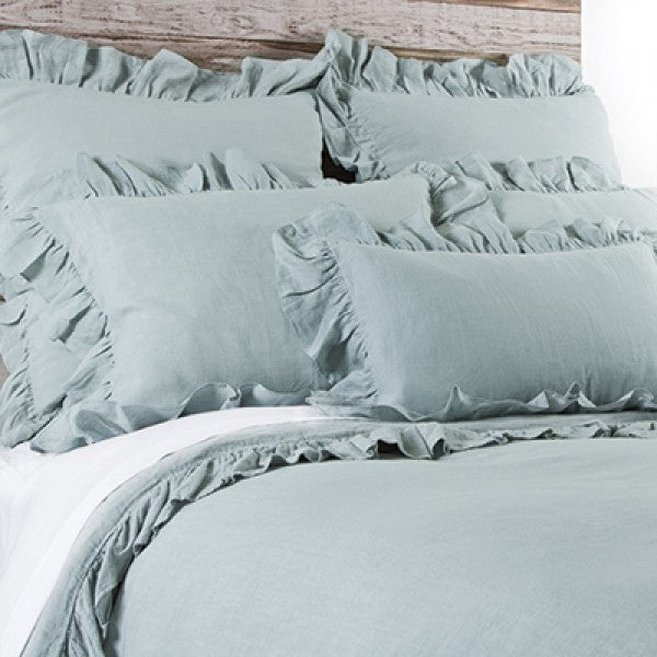 Pom Pom Charlie Duvet Cover In Sea Foam Maven