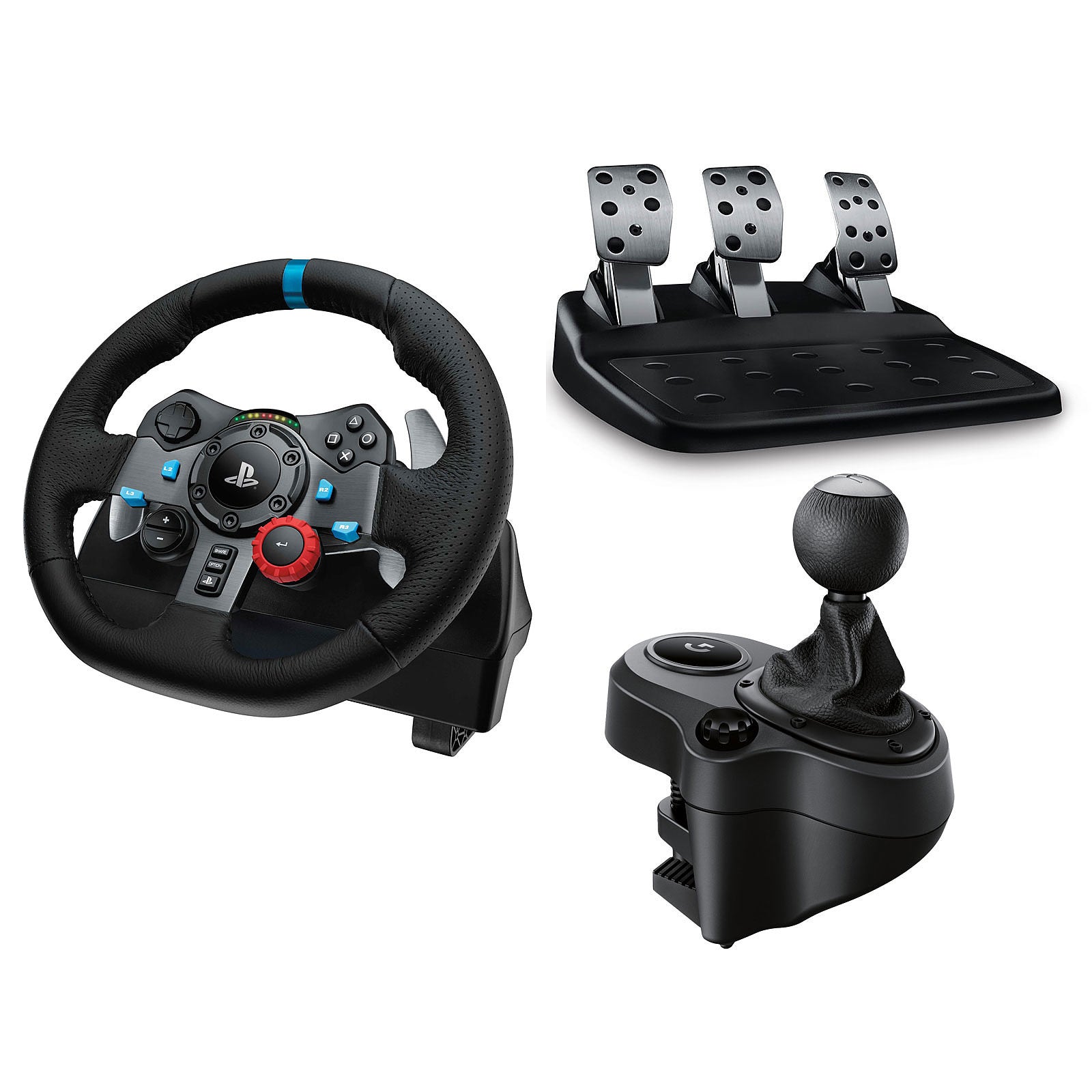 Logitech Driving Force Race Steering Wheel with Shifter Gear Bundl – Game Bros LB