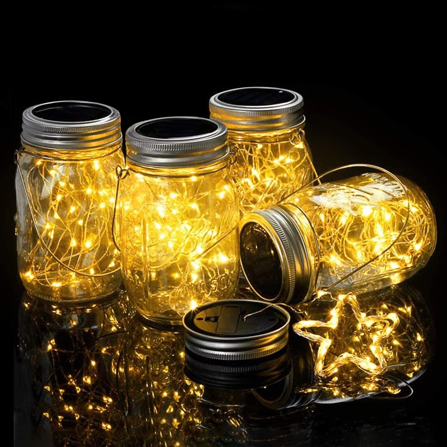 led mason jar