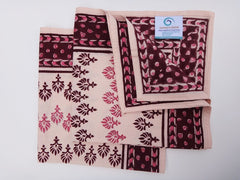 Mohana Dinner Napkins~Coordinated For Table Cloth~Hand Block Printed