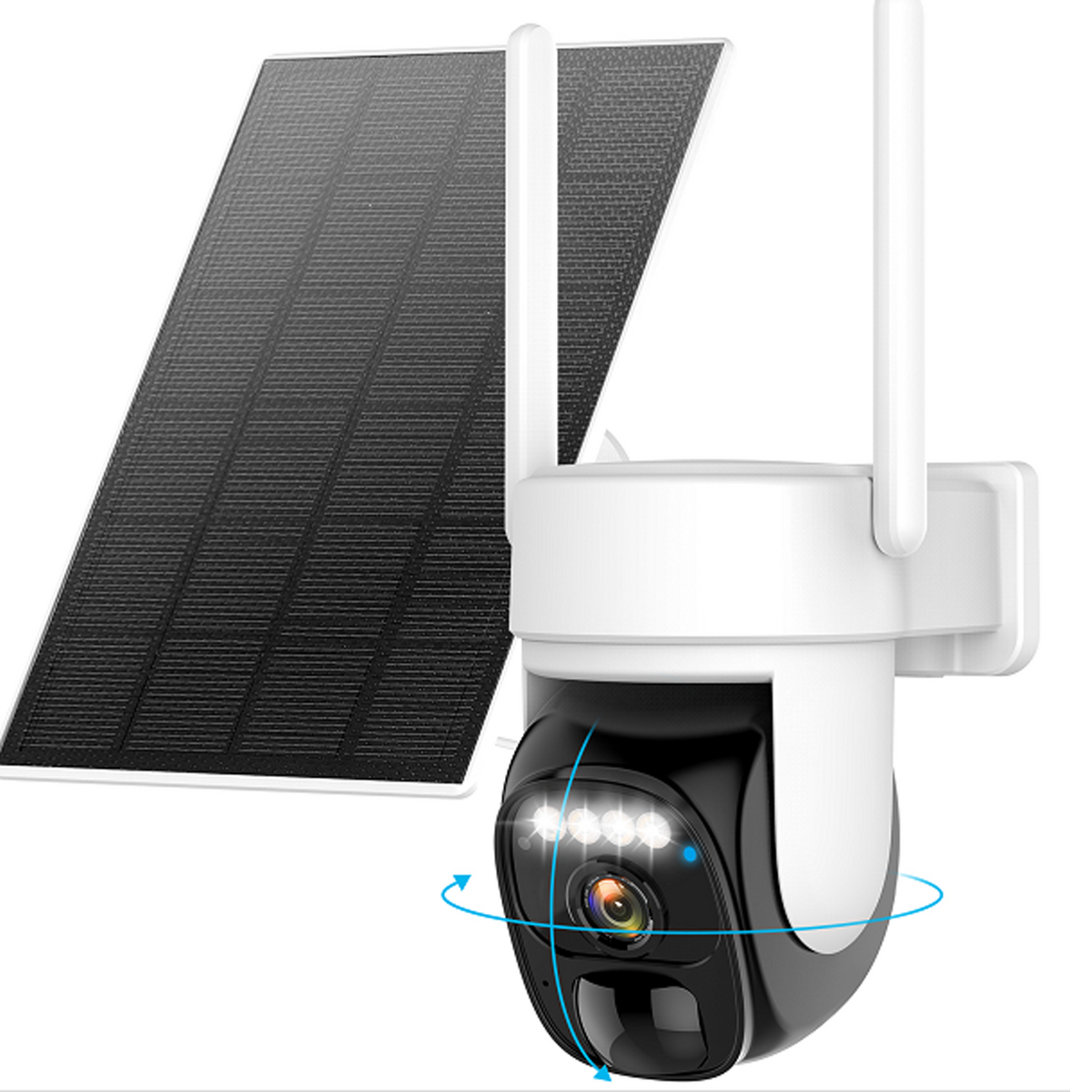 Hawkray Solar Security Cameras Wireless Outdoor ，2k 360° View Pan Tilt Hawkray Tech 0843