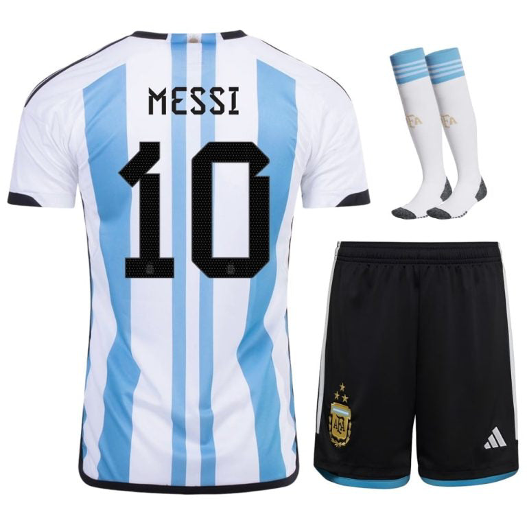 Niños Messi Argentina 3 Estrellas – Tienda Albiceleste