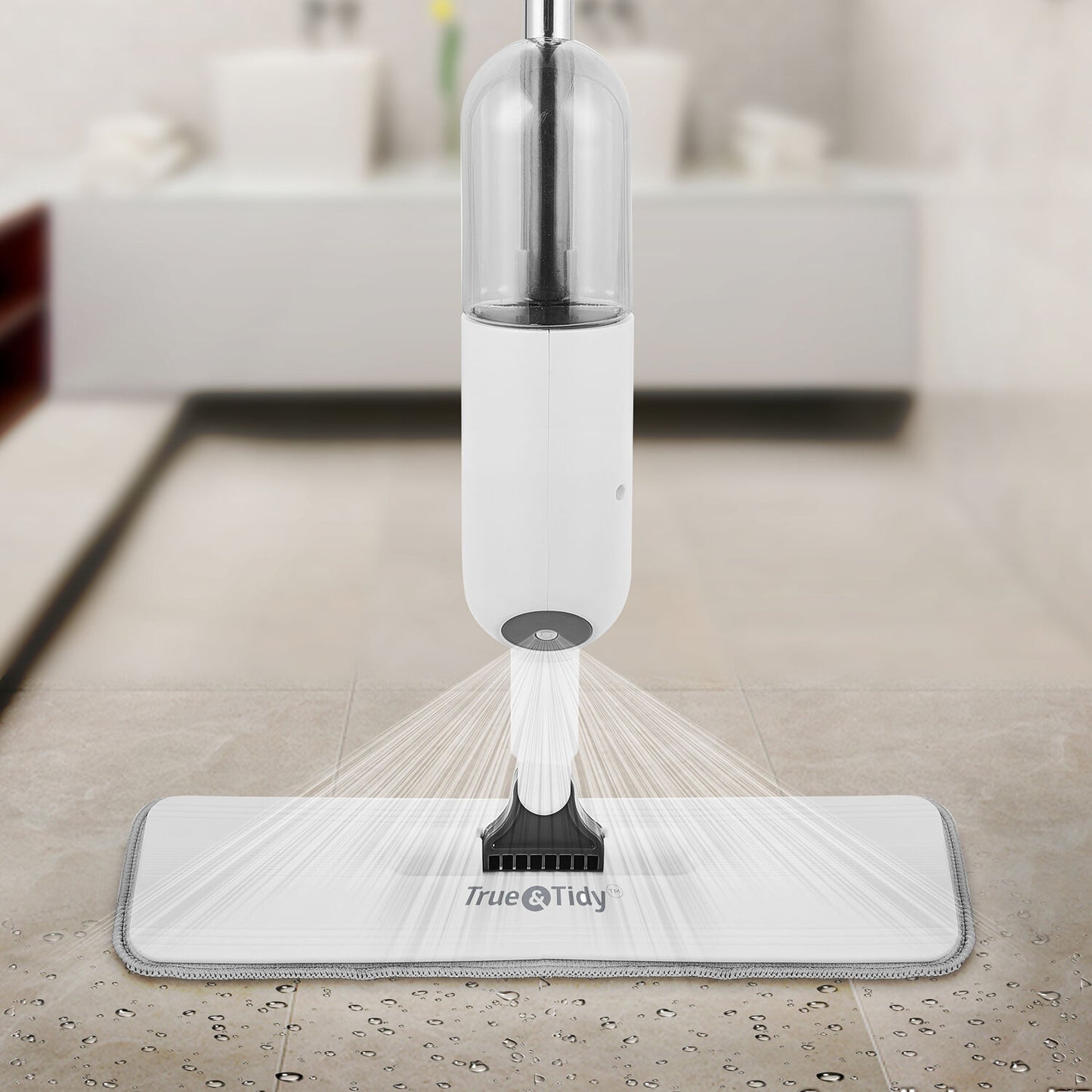 True & Tidy Spray Mop, White