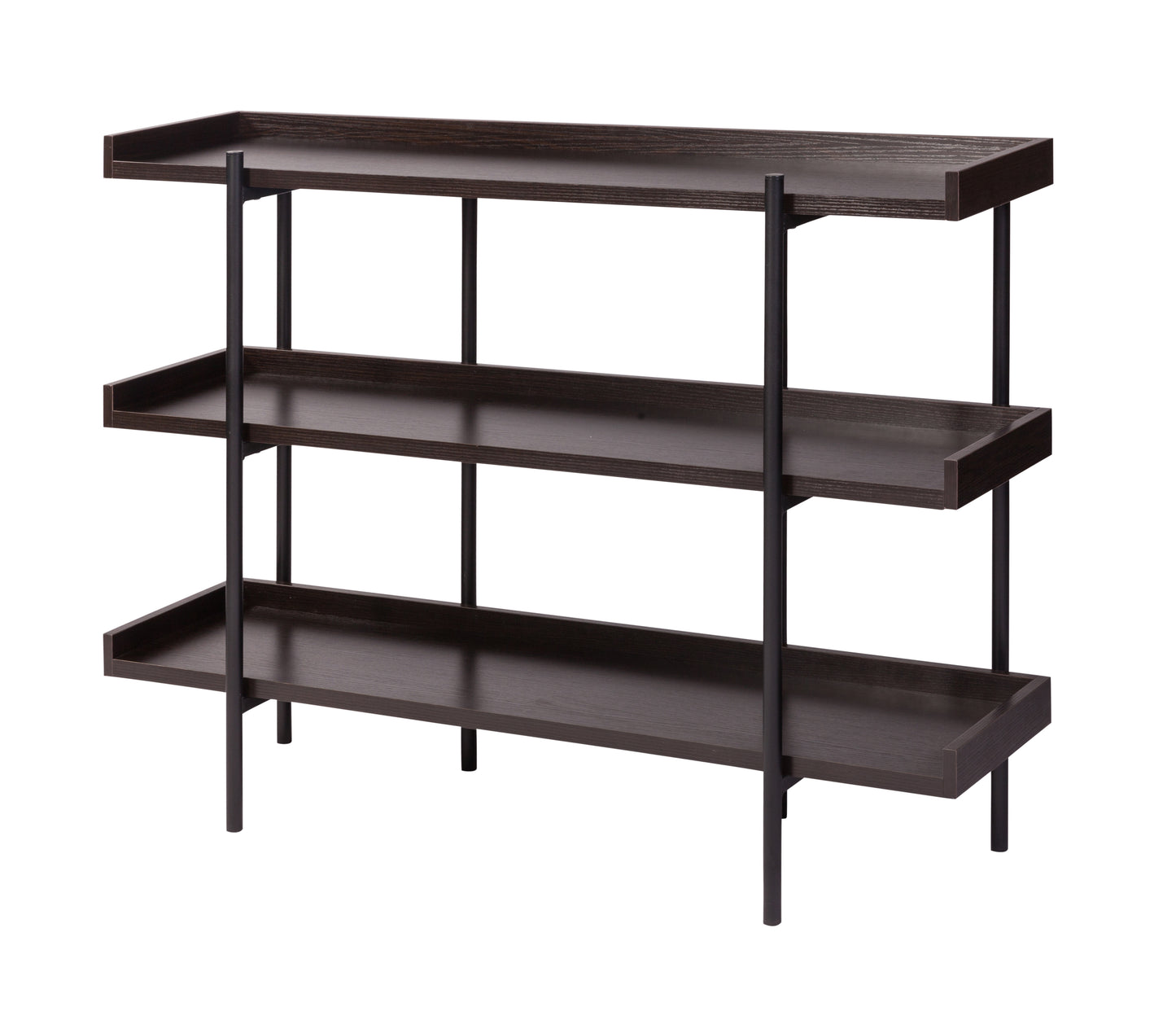 OneSpace 13.5"W x 47.25"D x 36.25"H 3-Shelf Unit, Espresso