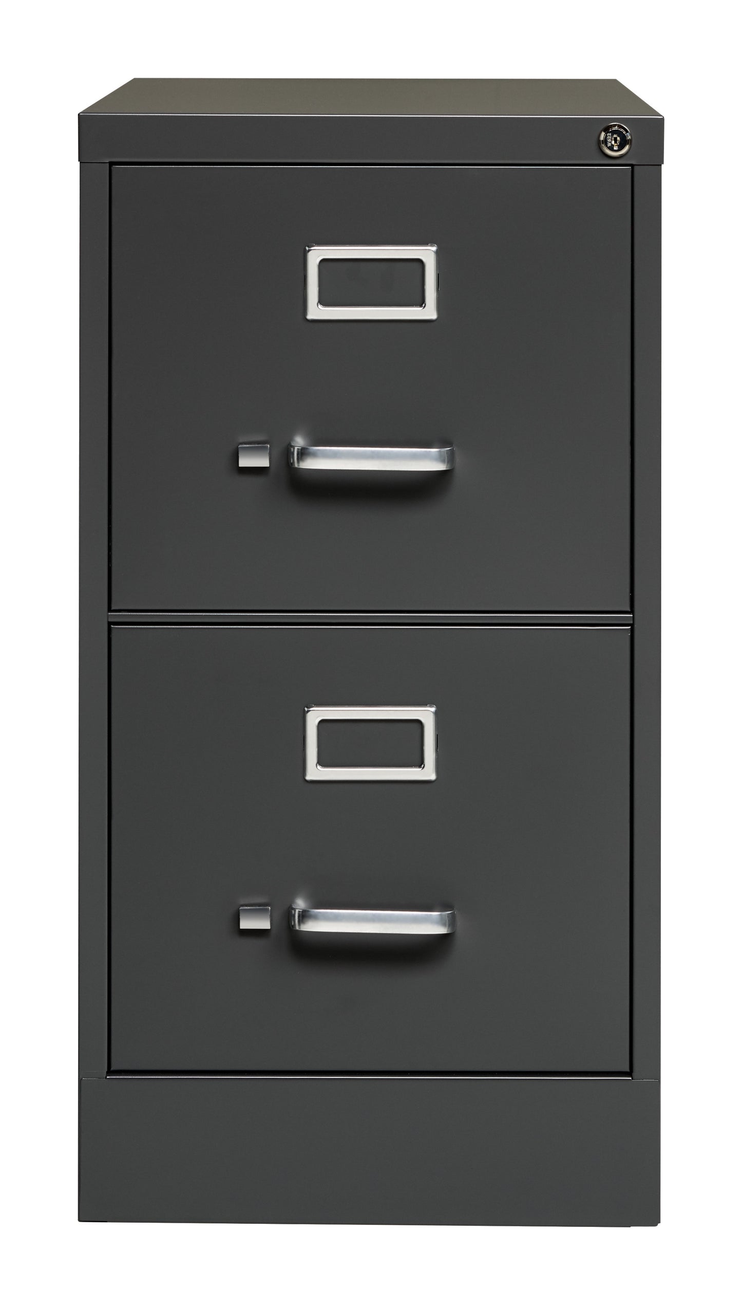 Hirsh Industries Hirsh 26.5" Deep 2 Drawer Letter Width Vertical File Cabinet, Commercial Grade, Charcoal