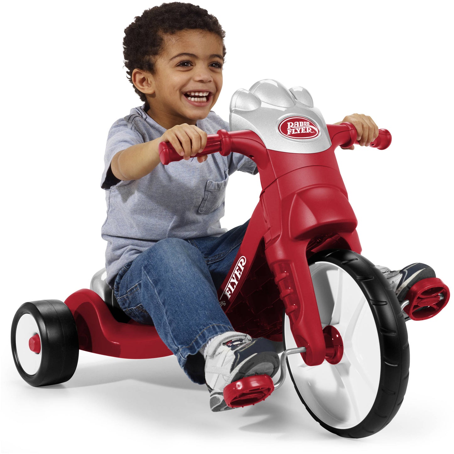 Radio Flyer, Lights & Sounds Racer, Tricycle, Red