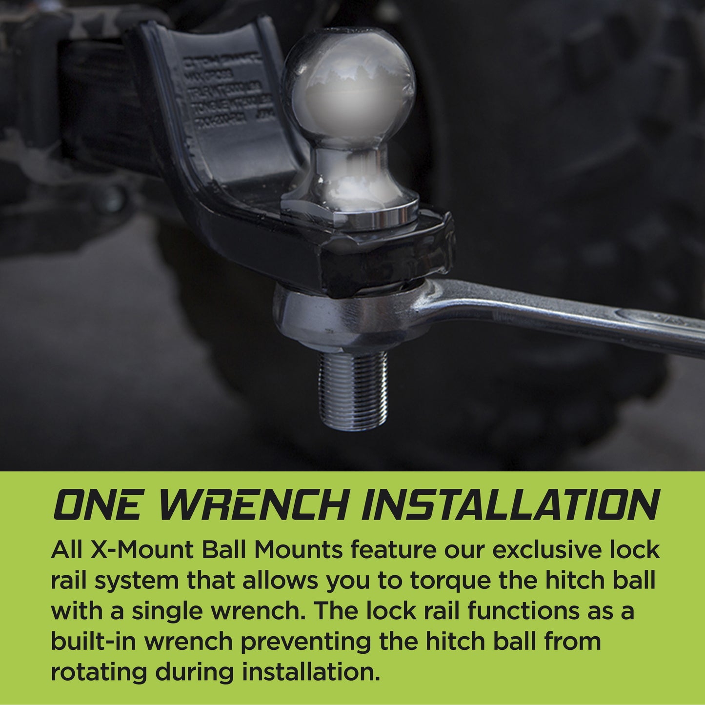 TowSmart 7284 Class V X-Mount Ball Mount, 3 in Drop, 1 1/2 in Rise