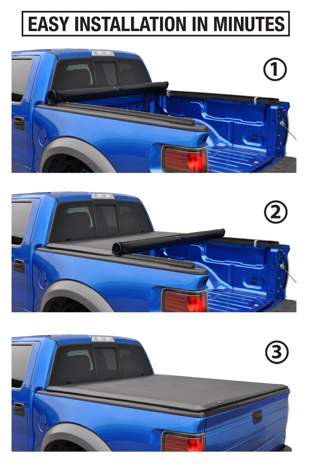 Tyger Auto T1 Soft Roll Up Truck Bed Tonneau Cover Compatible with 2005-2021 Nissan Frontier; 2009-2012 Suzuki Equator | Fleetside 6' Bed (73") | TG-BC1N9035
