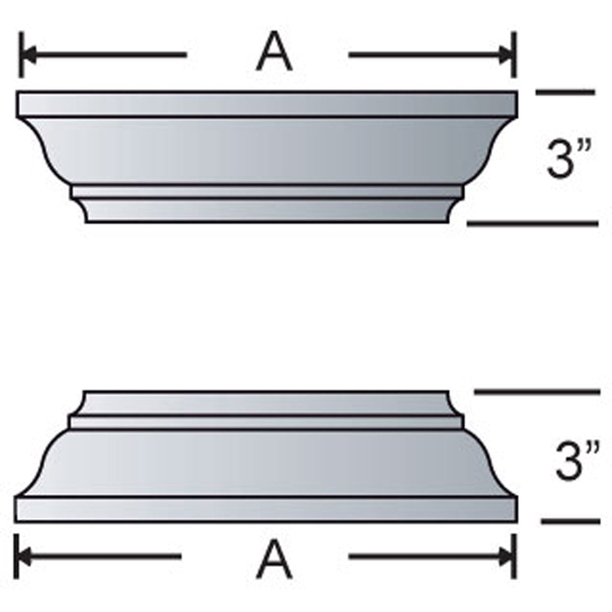 Ekena Millwork 12"W x 4'H Craftsman Classic Square Non-Tapered Smooth Column w/ Crown Capital & Base