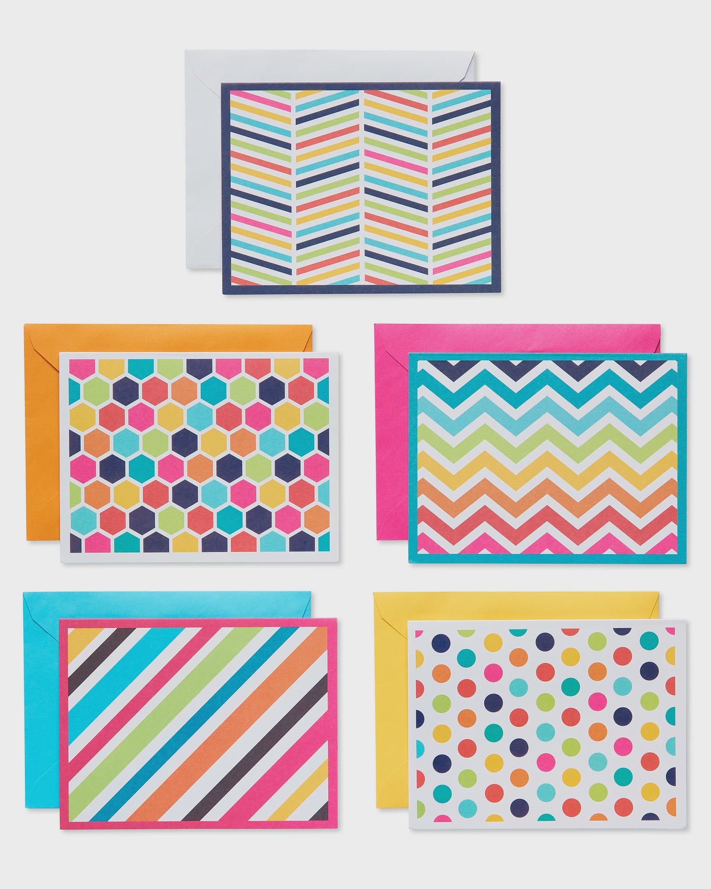 American Greetings Greeting Card Bundle, Bright Patterns (30-Count)