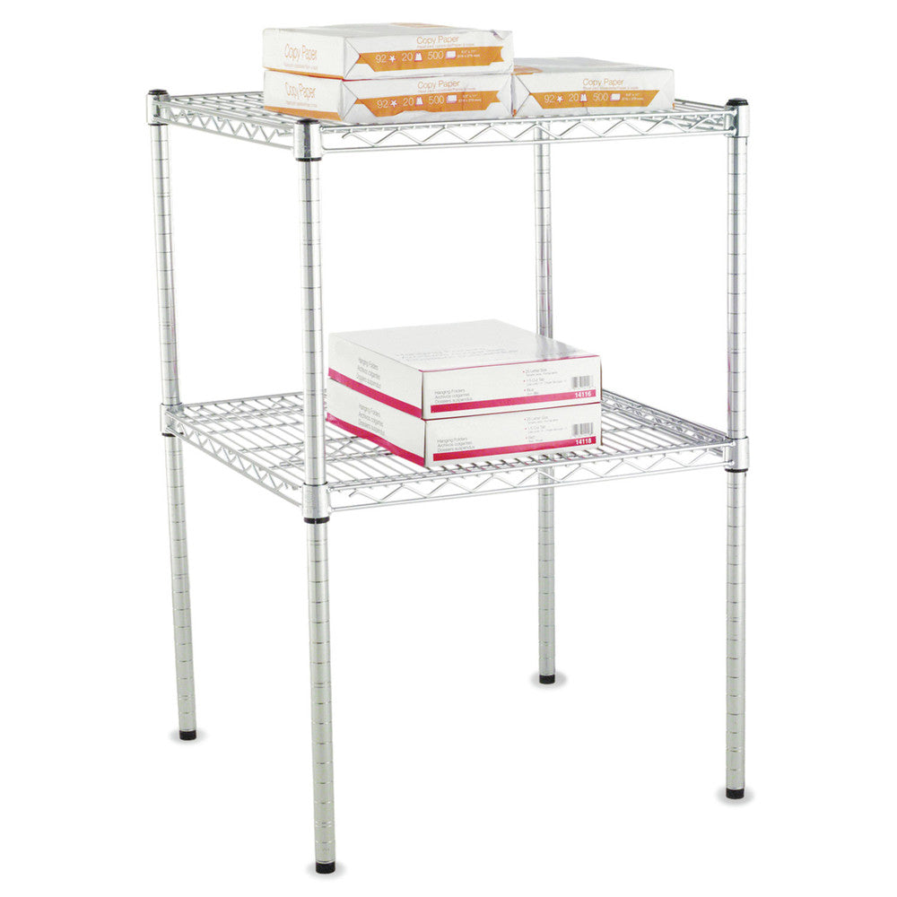 Alera 36 in. Stackable Posts for Wire Shelving - Silver (4/Pack)