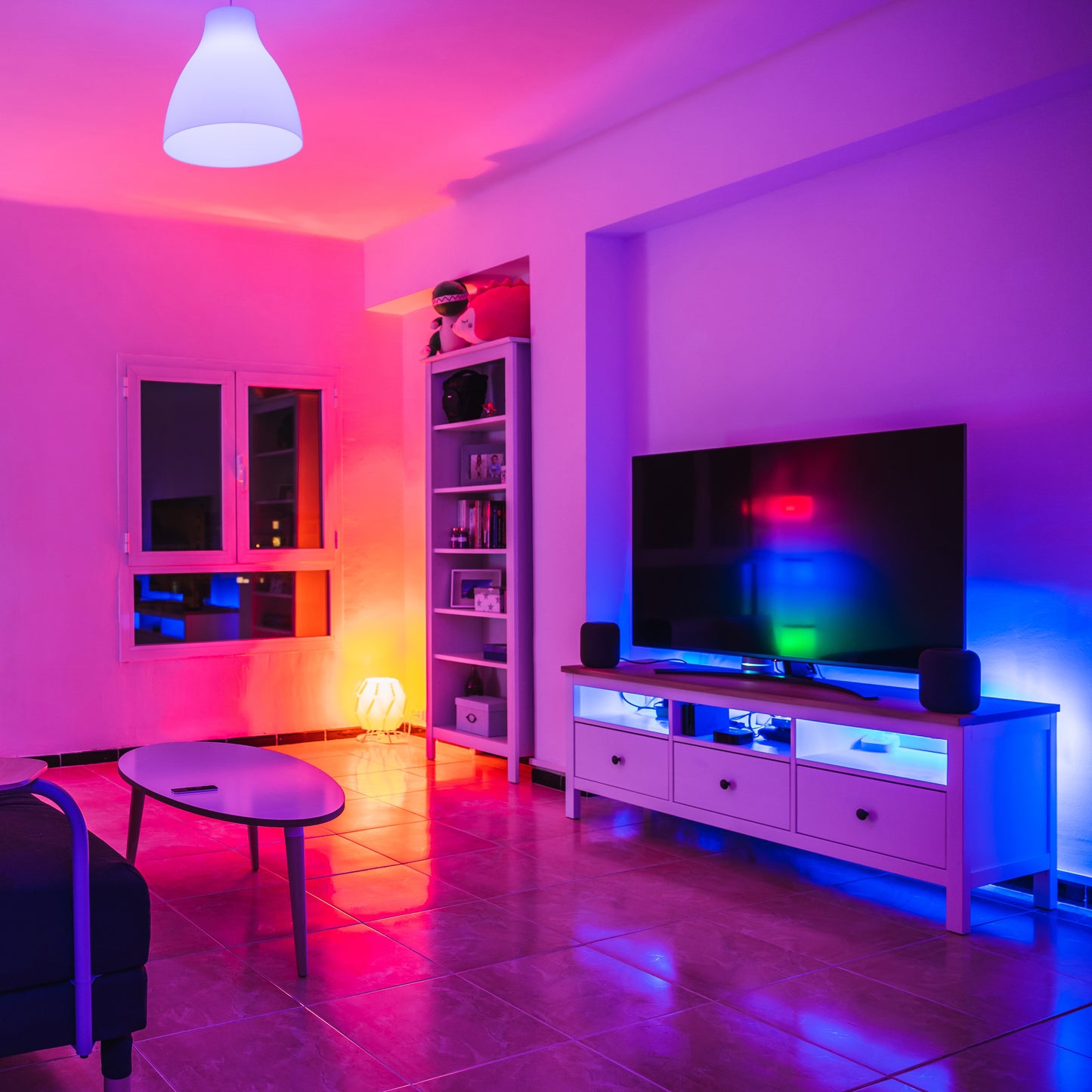 Feit Electric Smart Wi-Fi LED 7.2 Watt (65W Equivalent) Color Changing/Tunable White Light Bulbs, BR30, E26 Med. Base (2 Pack)