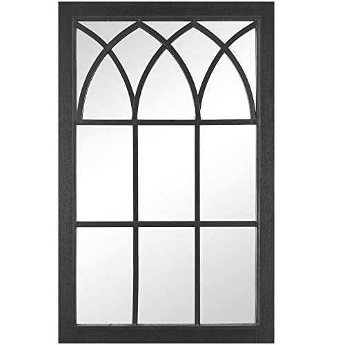 FirsTime & Co. Black Grandview Arch Wall Mirror, Farmhouse, Rectangular, 23.6 x 1.25 x 37.4 in